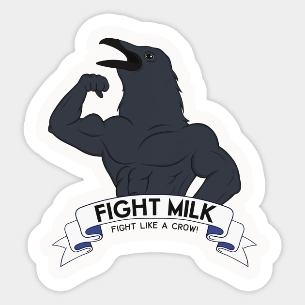 Fight Milk Sticker by Woah_Jonny